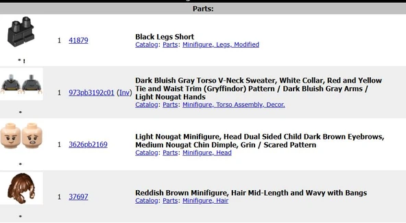 Lego Minifigür Hermione Granger Gryffindor Sweater hp139 - Resim 2