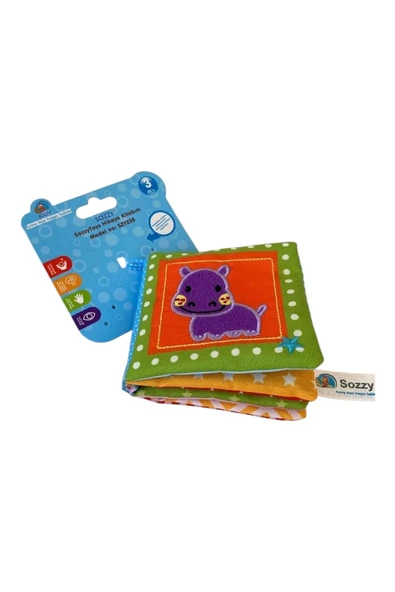 Sozzytoys Gergedan Hikaye Kitabım, Hışırtılı Kitap - Nakışlı