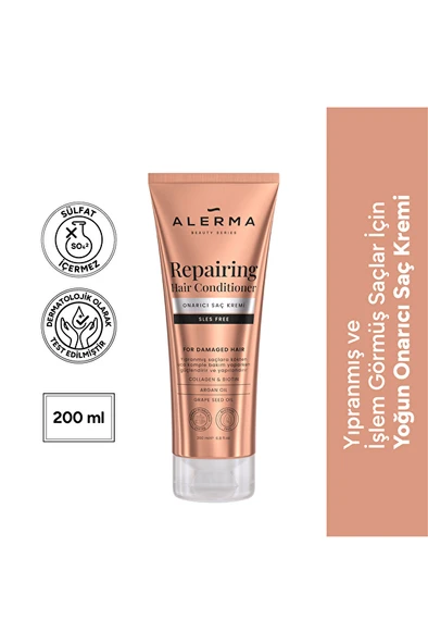 2 ADET  Alerma Onarıcı Saç Kremi 200 ml ürün görseli