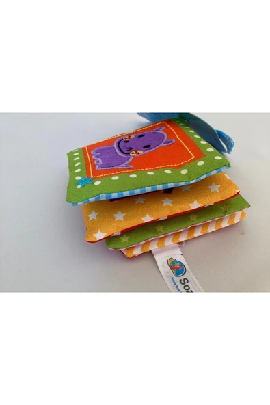 Sozzytoys Gergedan Hikaye Kitabım, Hışırtılı Kitap - Nakışlı - 6