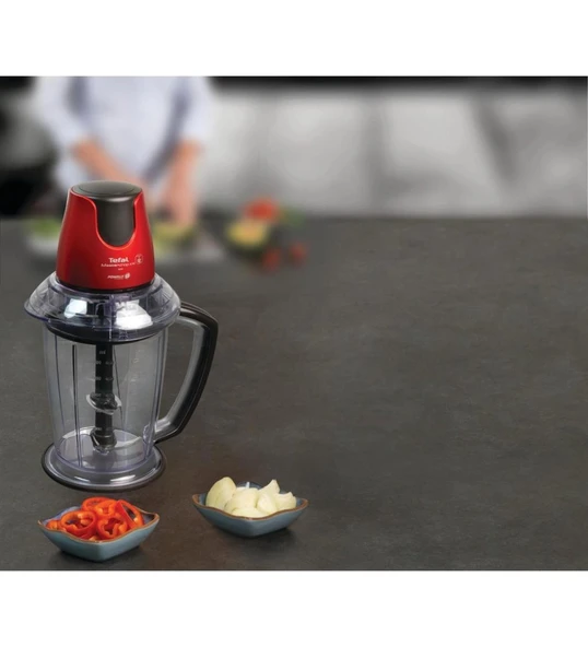 Tefal MB4705 MasterChop Powelix Maxi 4 Bıçaklı Rondo ve Doğrayıcı 500 W Kırmızı ürün görseli