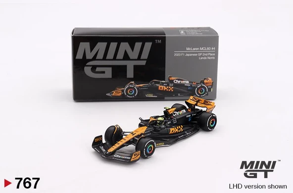 Mini GT McLaren MCL60 #4 Lando Norris 2023 F1 2023 Japanese GP 2nd Place 767 ürün görseli