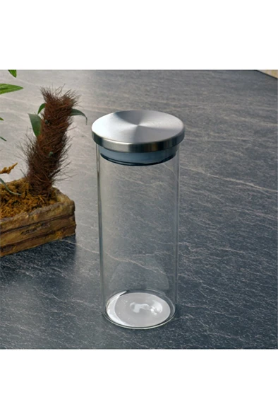 2 ADET  Tohana Metal Kapaklı Cam Kavanoz 350 cc ürün görseli