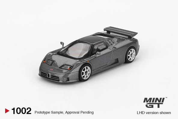 Mini GT Bugatti EB110 Super Sport Grigio Scuro 1002 - Resim 2