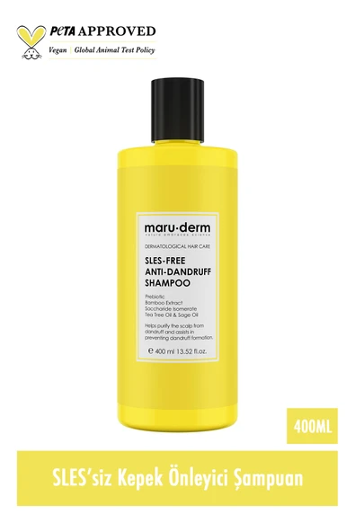 Kepeğe Karşı Etkili Sülfatız Şampuan 400 ML | Normal/Yağlı Saçlar | Sülfatsız,Tuzsuz,Vegan Şampuan - 2