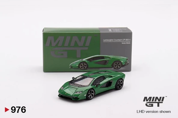 Mini GT Lamborghini Countach LPI 800-4 Verde Medio 976 ürün görseli
