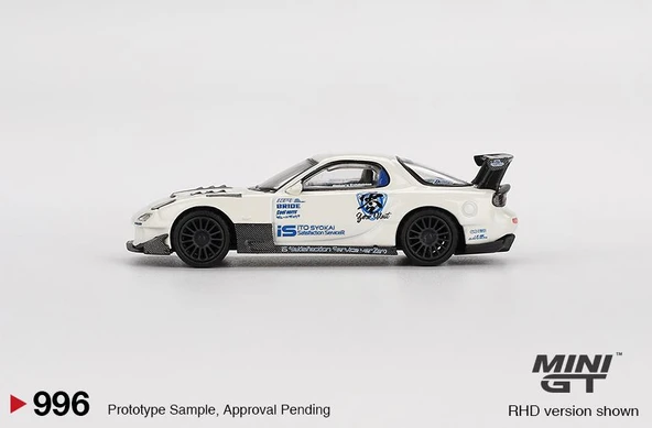 Mini GT Mazda RX-7 (FD3S) Itosyoukai Rei-gouki with RE Amemiya 996 - Resim 4