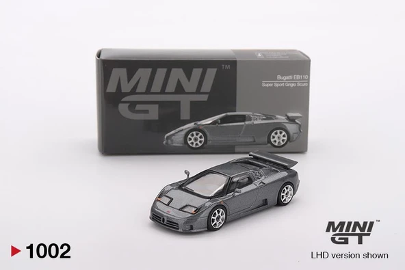 Mini GT Bugatti EB110 Super Sport Grigio Scuro 1002 ürün görseli