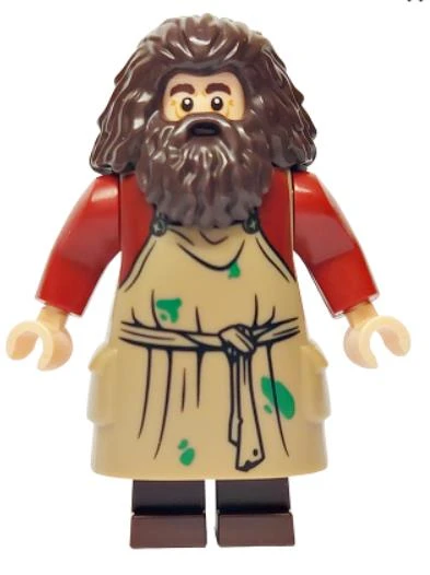 Lego Minifigür Rubeus Hagrid with Dog, Baby Dragon and Pink Umbrella hp474 ürün görseli