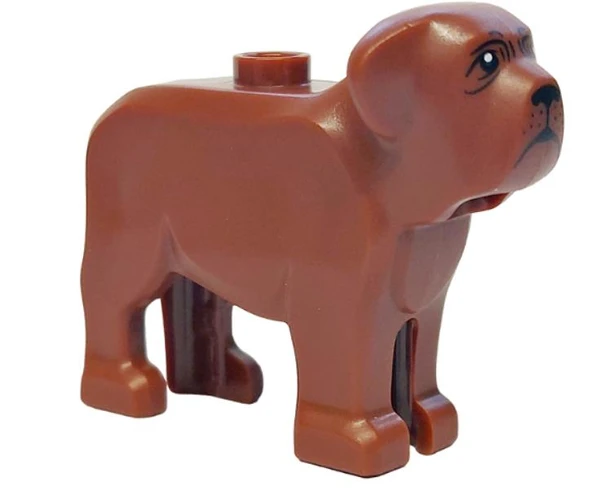 Lego Minifigür Rubeus Hagrid with Dog, Baby Dragon and Pink Umbrella hp474 - Resim 2