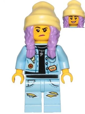 Lego Minifigür Hidden Side Parker L. Jackson - Denim Jacket with Beanie hs011 ürün görseli 1