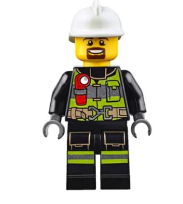 Lego Minifigür Fire Reflective Stripes cty0635 ürün görseli 1