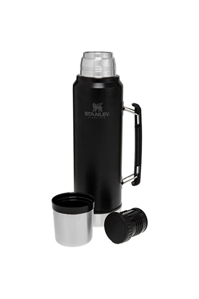 2 ADET  Stanley Legendary Klasik Vakumlu Termos Matte Black 1 Litre ürün görseli