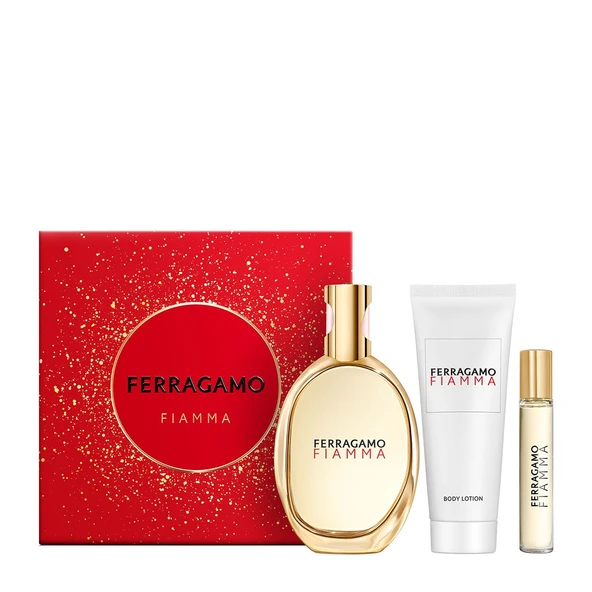 Salvatore Ferragamo Fiamma Edp 100ml. + Body Lotion 100ml. + Edp 15ml. ürün görseli 1