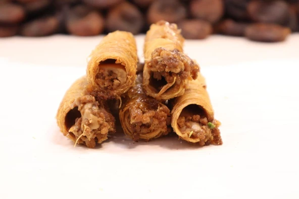 Öz Altın Kayısı Lotuslu Kadayıflı Sarma 1 KG - Resim 2