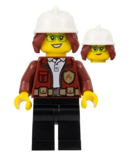 Lego Minifigür Fire Chief Female Freya McCloud cty1288 ürün görseli 1