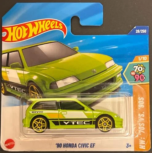Hot Wheels Tekli Arabalar '90 Honda Civic EF HYX90 ('70s vs. '90s) ürün görseli