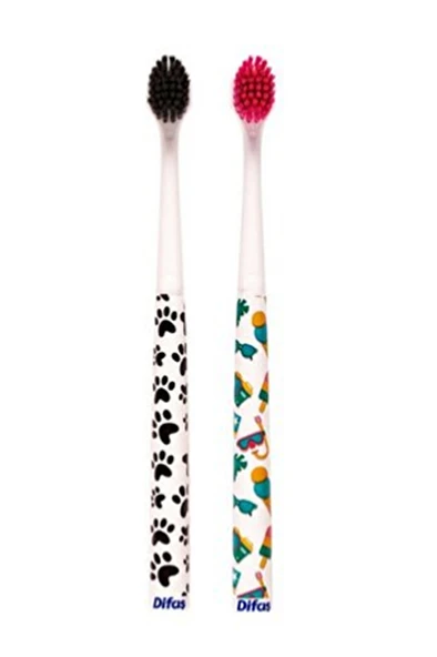 2 ADET  Difaş 2'li Diş Fırçası Stil