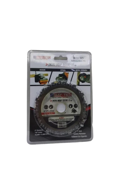 Baytec Bay-Tec Zincirli Ahşap Testere 125x22 mm MK0286-11 - 4