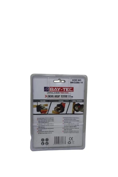 Baytec Bay-Tec Zincirli Ahşap Testere 125x22 mm MK0286-11