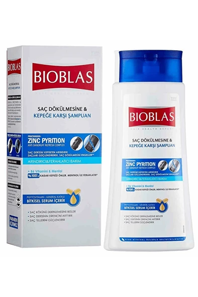 3 ADET  Bioblas Saç Dökülmesine Karşı Şampuan 360 Ml Kepek Önleyici ürün görseli 1