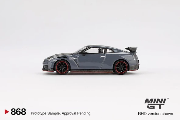 Mini GT Nissan GT-R Nismo 2024 NISMO Stealth Gray 868 - Resim 4