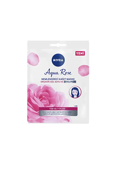 3 ADET  Nivea Aqua Rose Nemlendirici Kağıt Maske ürün görseli