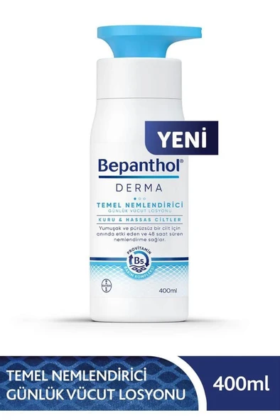 3 ADET  Bepanthol Derma Temel Nemlendirici Vücut Losyonu 400 Ml ürün görseli