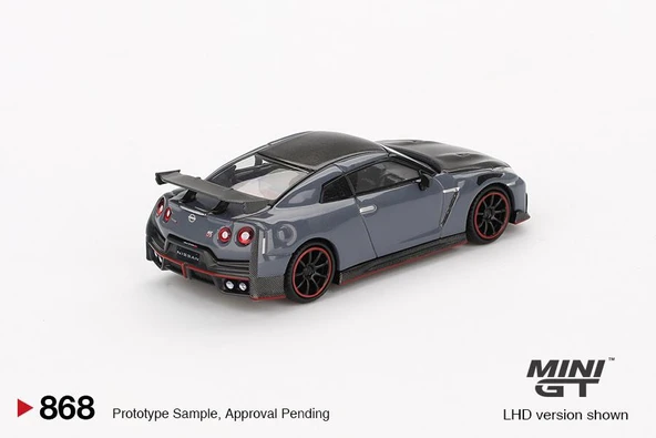 Mini GT Nissan GT-R Nismo 2024 NISMO Stealth Gray 868 - Resim 3