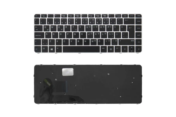 Hp Uyumlu EliteBook 840 G3 (3RT94EC), 840 G3 (3RT95EC) Klavye TR  Siyah ürün görseli 1