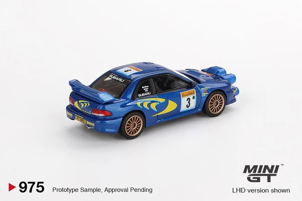 Mini GT Subaru Impreza WRC98 1998 Rally Monte-Carlo 3rd Place #3 975 - Resim 3