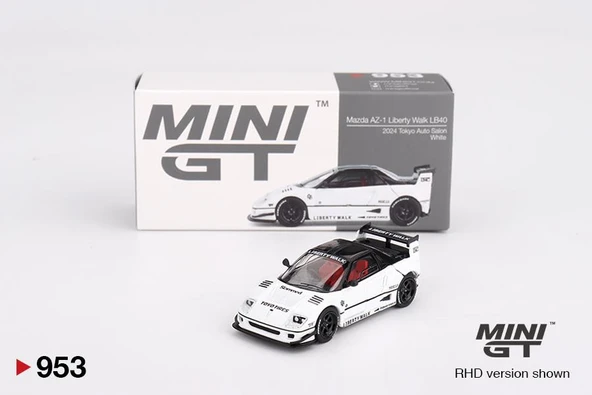 Mini GT Mazda AZ-1 Liberty Walk LB40 White 2024 Tokyo Auto Salon 953 ürün görseli