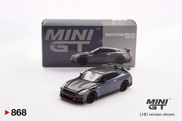 Mini GT Nissan GT-R Nismo 2024 NISMO Stealth Gray 868 ürün görseli