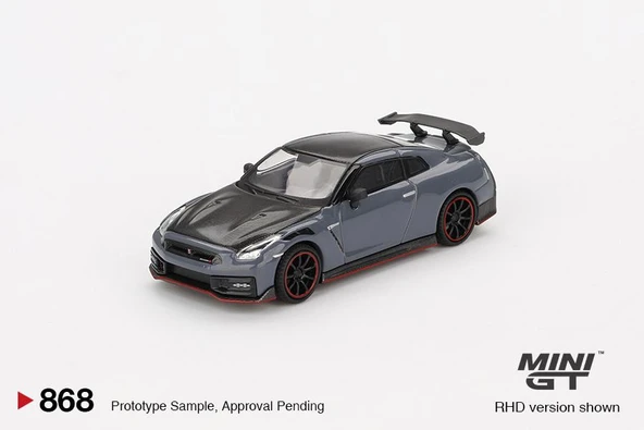 Mini GT Nissan GT-R Nismo 2024 NISMO Stealth Gray 868 - Resim 2