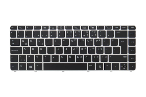 Hp Uyumlu EliteBook 840 G3 (3RT94EC), 840 G3 (3RT95EC) Klavye TR  Siyah - Resim 2