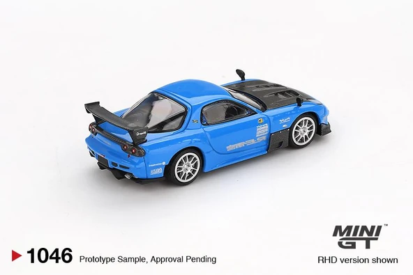 Mini GT Mazda RX-7 RE-Amemiya 20B NA 3ROTOR-7 “Ama-san Go” 1046 - Resim 3