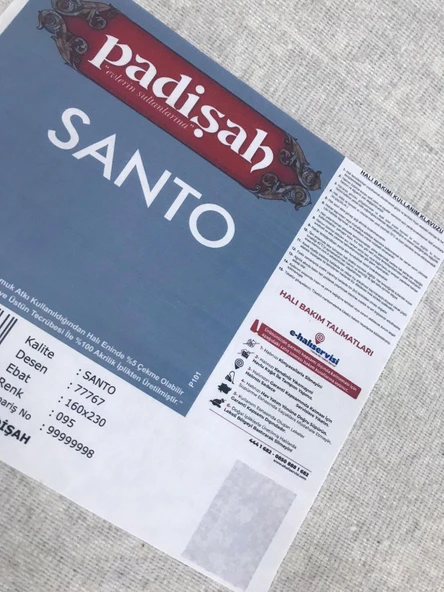 Padişah Halı Santo 77768 095 Serisi Akrilik Salon Oturma Yatak Odası Halısı - Resim 8