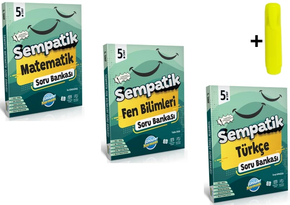 Ünlüler Karması 5.Sınıf Matematik Fen Türkçe Soru Bankası Seti ürün görseli