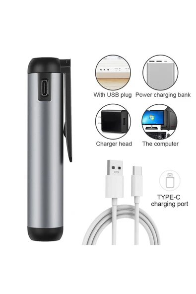 GOLD SİLVER ŞARJLI 7 LED LAMBALI MIKNATISLI PARMAK FENER ŞARJLI - 2