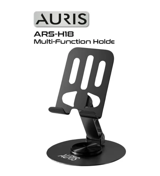 Auris H18 Metal 360 Döner Katlanır Masaüstü Telefon ve Tablet Standı - 2
