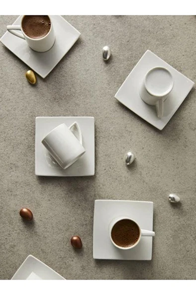 4 ADET   Pera Espresso Fincan Seti 12 Parça 90 cc ürün görseli