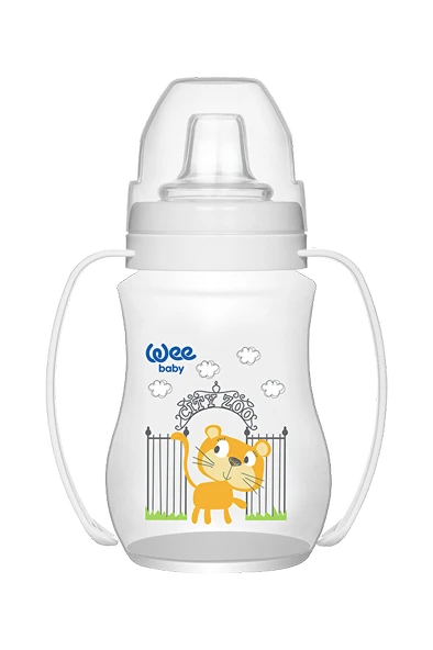 4 ADET   Wee Baby Akıtmaz Kulplu PP Antikolik Bardak 250 ml