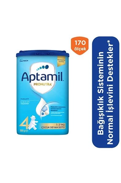 4 ADET Aptamil Pronutra 4 Çocuk Devam Sütü 800 g