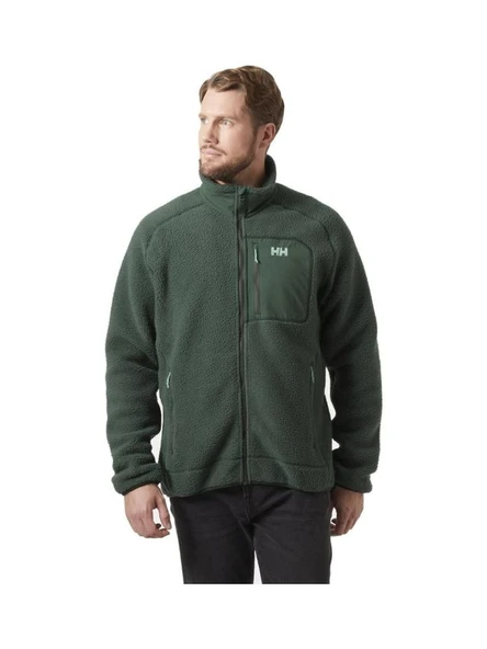 Helly Hansen Panorama Pile Block Jacket Erkek Yeşil Polar HHA.49460.HHA.390 - Resim 2