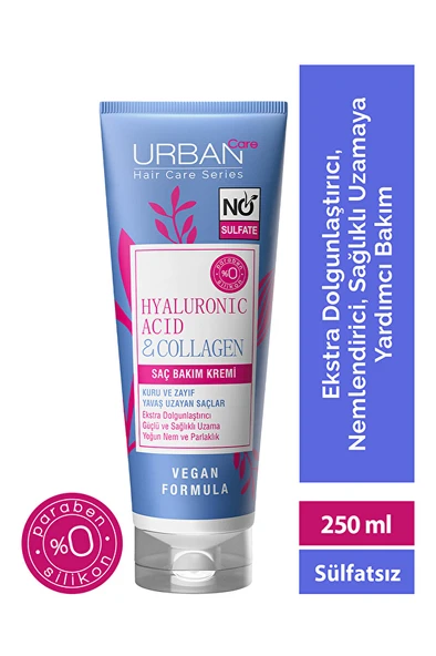 4 ADET   Urban Care Hyaluronik Asit  Kolajen 250ml Sülfatsız Saç Kremi ürün görseli