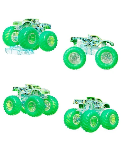 Hot Wheels Monster Trucks Power Smashers Gunkster 1:64 Die Cast Araç HYJ25 - Resim 2