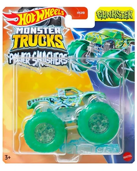 Hot Wheels Monster Trucks Power Smashers Gunkster 1:64 Die Cast Araç HYJ25 ürün görseli 1
