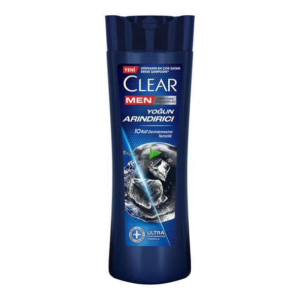 Clear Men Kepeğe Karşı Etkili Şampuan Yoğun Arındırıcı Kömür İle 350 ml 2 ADET ürün görseli 1