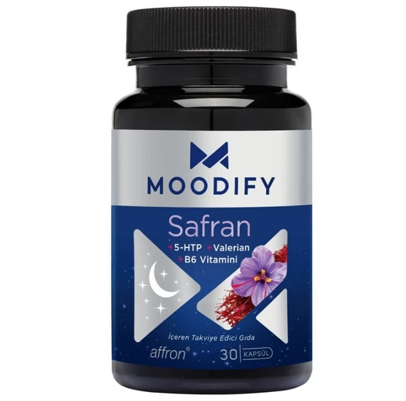 Moodify Safran Magnezyum Valerian B6 Vitamin 30 Kapsül - Resim 3