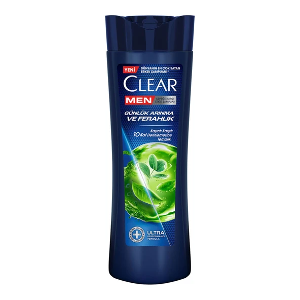 Clear Men Kepeğe Karşı Etkili Şampuan Günlük Arınma ve Ferahlık Sedir Ağacı ve Okaliptus Özleri 350 ml 2 ADET ürün görseli 1